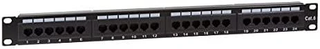 LOGILINK NP0004 LOGILINK - Patch panel UTP CAT6 24-jungtys juodas