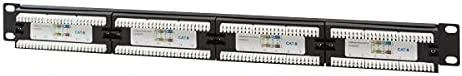 LOGILINK NP0004 LOGILINK - Patch panel UTP CAT6 24-jungtys juodas