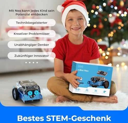 Konstruktorius edukacinis robotas mBot2 mėlynas Makeblock