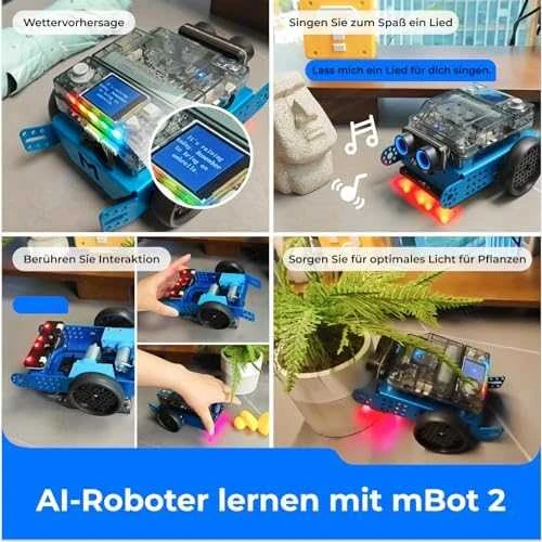 Konstruktorius edukacinis robotas mBot2 mėlynas Makeblock