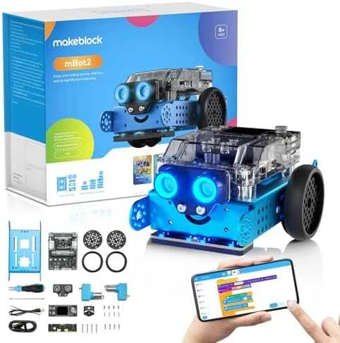 Konstruktorius edukacinis robotas mBot2 mėlynas Makeblock