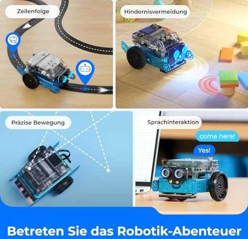 Konstruktorius edukacinis robotas mBot2 mėlynas Makeblock