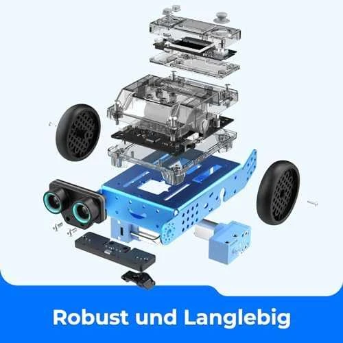 Konstruktorius edukacinis robotas mBot2 mėlynas Makeblock