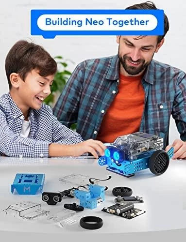 Konstruktorius edukacinis robotas mBot2 mėlynas Makeblock