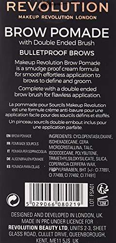 Makeup Revolution London Brow Pomade antakių gelis ir antakių pomade moterims, 2,5 g