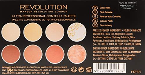 Makeup revolution "Revolution Make Up Ultra Contour Palette" Veido kontūravimo paletė 12,8g