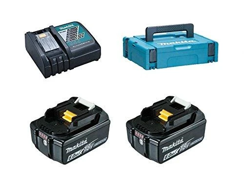 Makita Akumuliatorių ir kroviklio komplektas LXT® 198116-4 18V • BL1860B x2 • DC18RC • LXT®