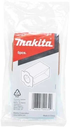 Makita Popierinis dulkių maišas (5Vnt.) DCL282, DCL182, CL107, CL002 198745-3