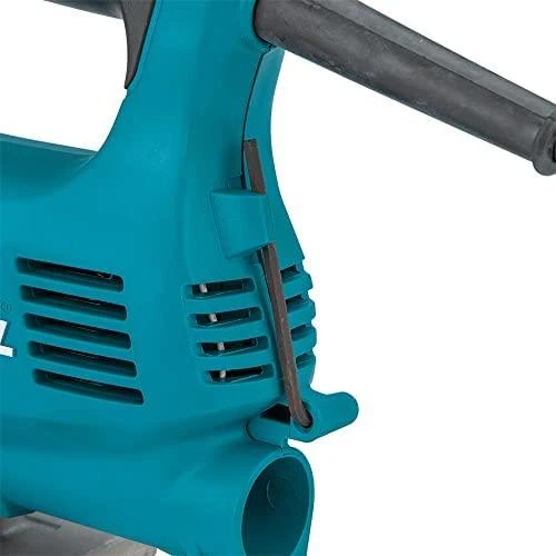 Makita 4329K Siaurapjūklis, 450 W, 65 mm, 500-3100 min-1, 3-jų pakopų švytuoklinis judesys, lagaminas 1,9kg