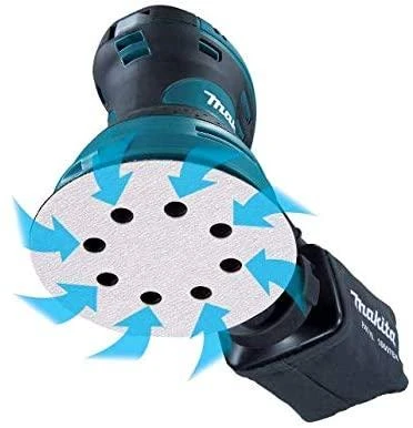 Makita BO5031K Ekscentrinis šlifuoklis, 300 W, 125 mm, 4000-12000 min-1, 2,8 mm, lagaminas, 1,3kg