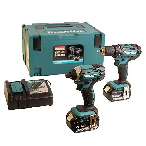 Makita įrankių komplektas DLX2127MJ 18V 2X4,0Ah Li-ion (DDF482+DTD152)