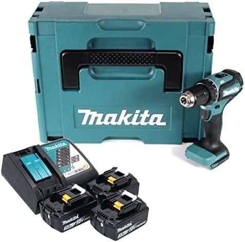 MAKITA.suktuvas-gręžtuvas DDF485RF3J 18V 50Nm 3x3,0Ah MAKPAC