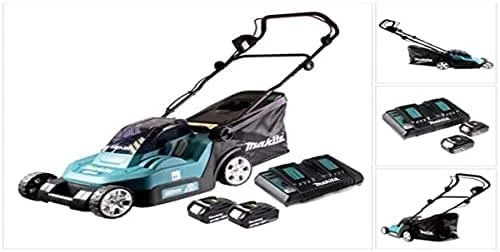 Makita akumuliatorinė vejapjovė DLM382PT2 2x18V 38cm 2x5.0Ah