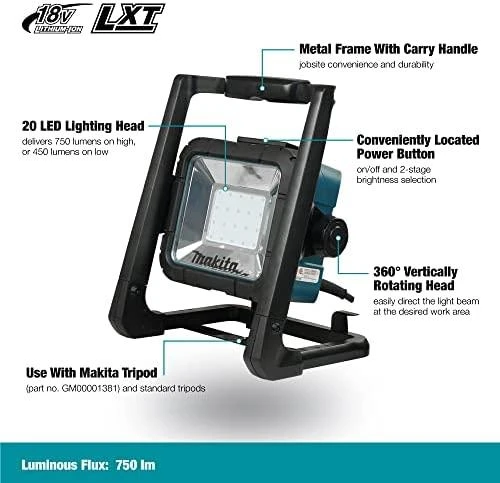 Makita LED prožektorius DML805 18V/230V