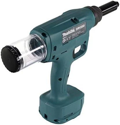 Akumuliatorinis, bešepetelinis kniediklis akliesiems kniedėms iki 6,4 mm, XPT serijos, 18 V ličio jonų, Makita [DRV250ZJ]
