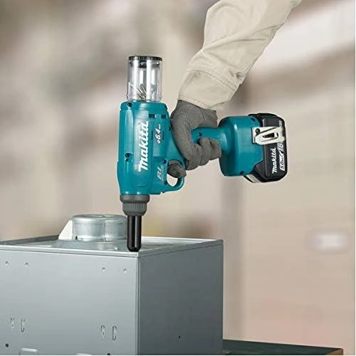 Akumuliatorinis, bešepetelinis kniediklis akliesiems kniedėms iki 6,4 mm, XPT serijos, 18 V ličio jonų, Makita [DRV250ZJ]