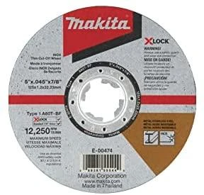 Makita Pjovimo diskas 125X1,2MM, X-LOCK (A60T), INOX E-00418