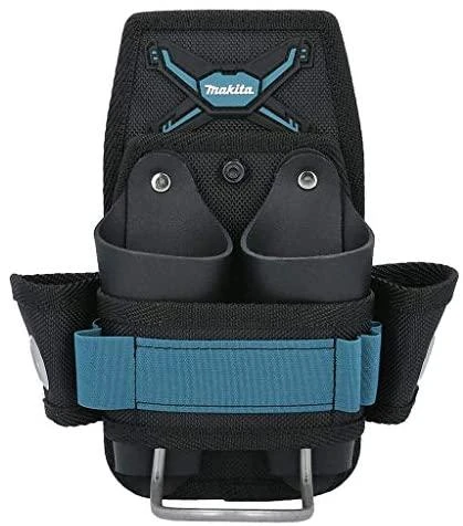 Makita Sutvirtintas 3-jų skyrių įrankių dėklas su tvirtinimu plaktukui. Kabinamas prie diržo. E-15285