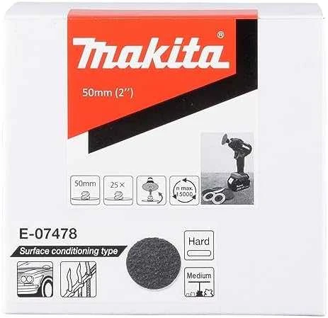 Makita Paviršiaus paruošimo padas 50mm, vidutinio kietumo, 25vnt/kompl. E-07478 Modelis DPV300, PV301D