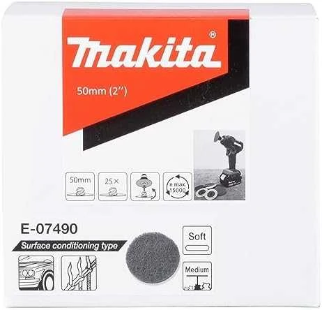 Makita Paviršiaus paruošimo padas 50mm, vidutinio minkštumo, 25vnt/kompl. E-07490 Modelis DPV300, PV301D