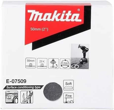 Makita Paviršiaus paruošimo padas 50mm, minkštas, švelnus, 25vnt/kompl. E-07509 Modelis DPV300, PV301D