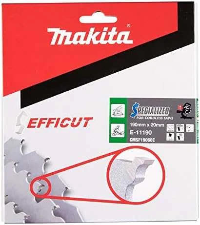 Makita E-11162 T.C.T. pjūklas 190X20X1,85mm 10° T60 EFFICUT