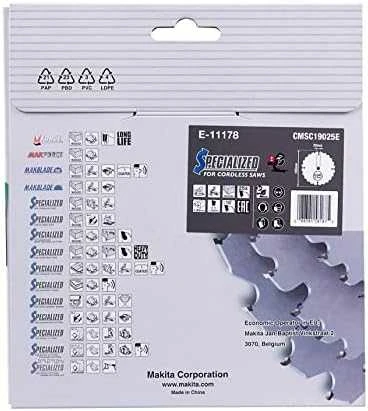 Makita T.C.T. pjūklas 190X20X1,85mm 10° T25 EFFICUT E-11140