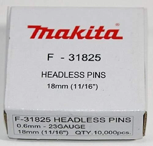 Makita Smeigės 0,6X18MM, Plienas P18, 10.000 Vnt. F-31825 Smeigės 0,6X18MM, Plienas P18, 10.000 Vnt. BPT350, BPT351, AF500HP