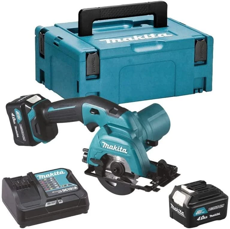 Makita 12V pjūklas su lagaminu ir baterijų komplektu