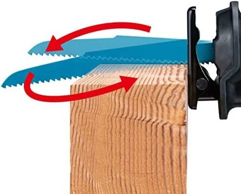 Makita JR002GZ Reciprocating saw XGT, 32mm stroke; švytuoklinio pjovimo funkcija, AVT; greitas ašmenų keitimas; bešepetėlinis variklis, "Z" versija - komplektuojamas be akumuliatoriaus ir kroviklio
