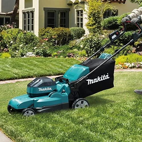 Savaeigė akumuliatorinė vejapjovė Makita LM002JM101, 64 Vmax, 53 cm, su akumuliatoriumi ir įkrovikliu (atnaujinta)
