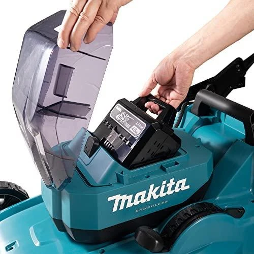 Savaeigė akumuliatorinė vejapjovė Makita LM002JM101, 64 Vmax, 53 cm, su akumuliatoriumi ir įkrovikliu (atnaujinta)