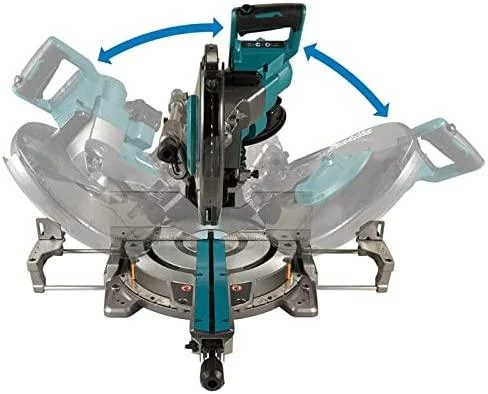 Makita LS003GZ01 kampinio pjovimo mechanizmo pasvyrimo vizualizacija