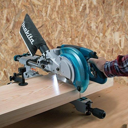 Makita LS0815FLN Pjovimo staklės, 65x305 mm,diskas: 216x30 mm, 1400 W, darbinis šviesos diodas&laserinis žymeklis, 14,1kg