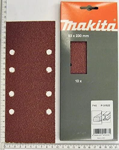 Makita Šlifavimo popierius 93X230 K40 (10Vnt.) BO3700, BO3710, DBO380, DBO381 P-31837
