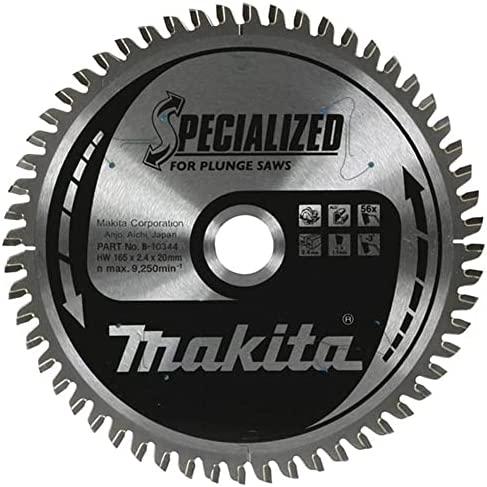 Makita T.C.T. pjūklas SPECIALIZED 165X2.4X20mm 5° T48 B-10344 T.C.T • 165 x20 mm • T48 • 5° • Corian'ui