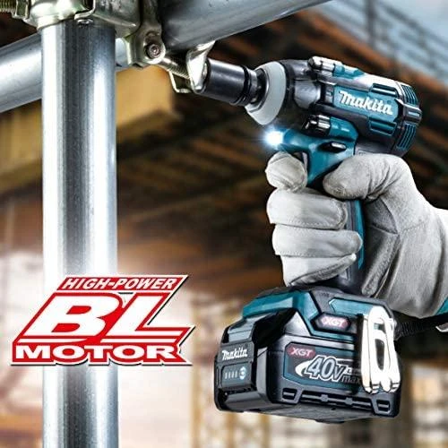 Makita TW004GZ Smūginis veržliasukis XGT, 1/2", 350Nm, 2xLED, bešepetėlinis variklis, "Z" versija - komplektuojamas be akumuliatoriaus ir kroviklio