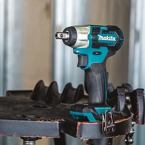 Makita TW161DZ Akumuliatorinis smūginis veržliasukis, 1/2", 12V MAX, 165 Nm, BL-motor, Be akumuliatorių ir kroviklio!