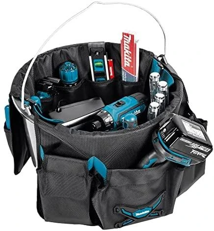 Makita E-05480 Surtvirtintas 4-jų skyrių, universalus, atviras keturkampis krepšys įrankiams.