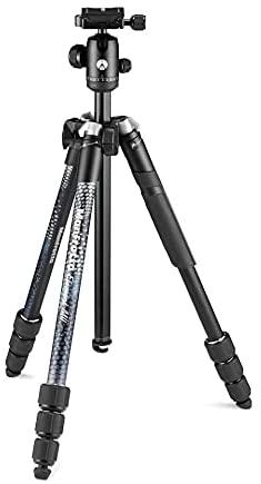 Manfrotto aliuminio trikojis su rutuline galvute, 160 cm, 4 sekcijų, MKELMII4BK-BH
