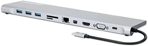 Manhattan 11W1 adapteris su trimis USB ir vaizdo jungtimis