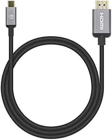 Kabelis USB Manhattan USB-C - HDMI 1 m Juodas (153591)