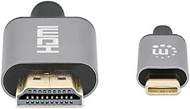 Manhattan USB-C į HDMI adapterio jungtys