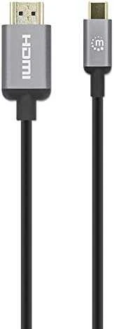 Kabelis USB Manhattan USB-C - HDMI 1 m Juodas (153591)