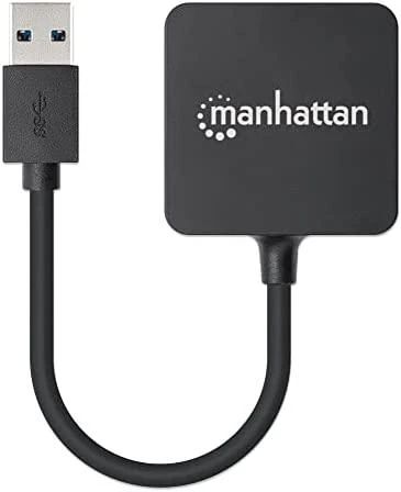 Manhattan 162296 sąsajos šakotuvas USB 3.2 Gen 1 (3.1 Gen 1) Type-A 5000 Mbit/ai Juoda