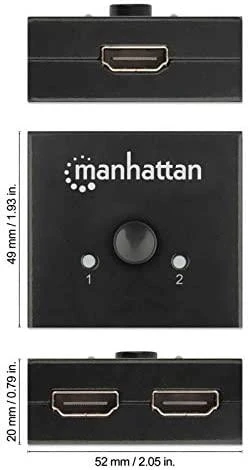 Manhattan 207850 vaizdo signalo jungiklis HDMI