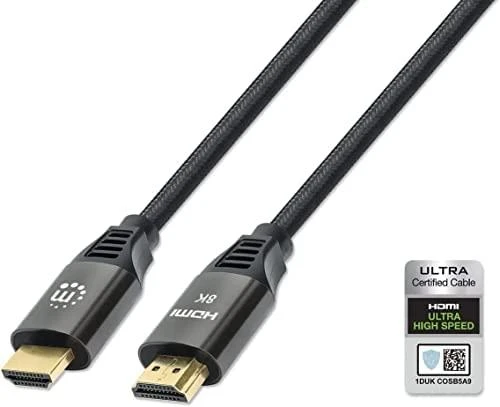 Pintas 8K HDMI laidas su auksinėmis jungtimis