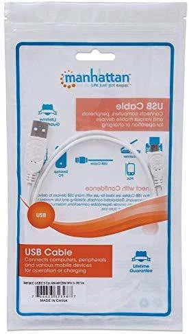 StarTech Manheteno didelės spartos USB įrenginio kabelis A kištukas / Micro-B kištukas, 1,0 m, Baltas, 323987