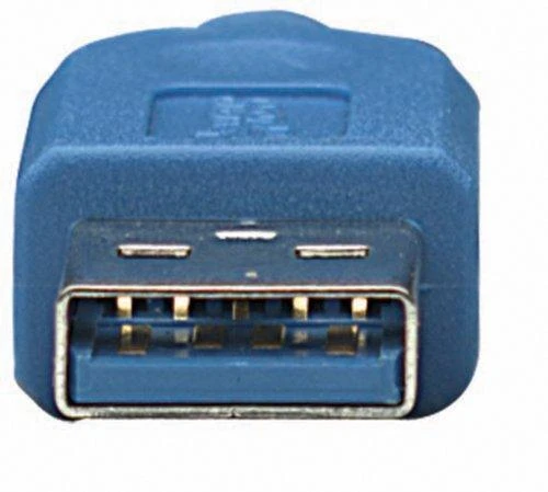 USB Manhattan USB-A - micro-B 2 m Mėlyna kabelis (325424)