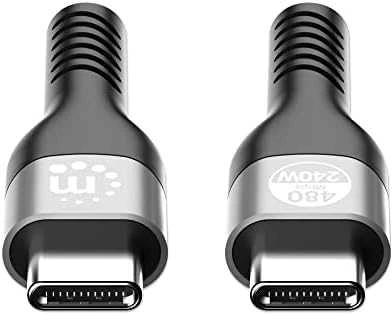 Kabelis USB Manhattan USB-C - USB-C 2 m Juodas (356367)
